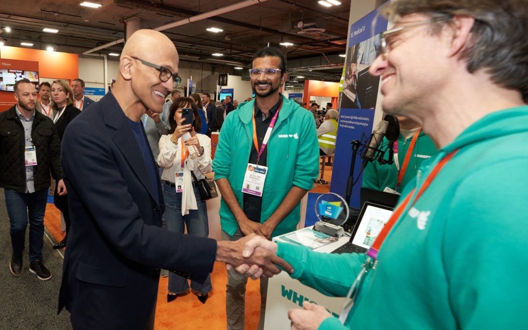 Spotlight on Whispp: Microsoft CEO Satya Nadella Visits Booth at CES 2024