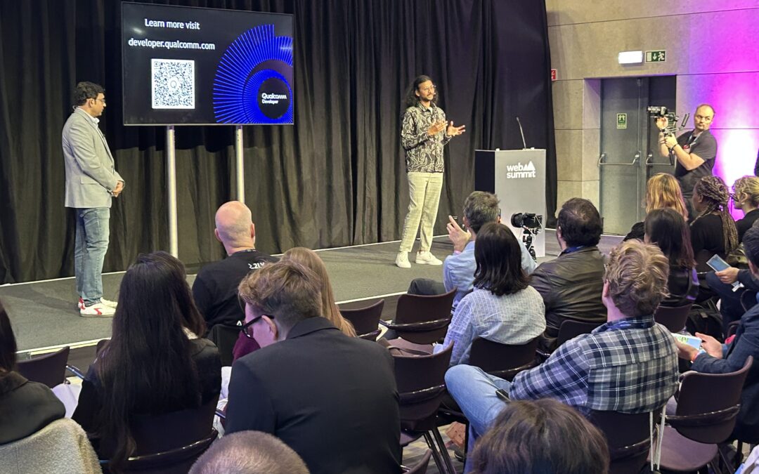 On Stage with Quallcomm, Hybrid AI: From cloud to edge intelligence.